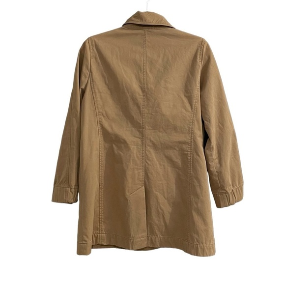 J CREW Double Breasted Pea Coat Jacket Tan 8 - Picture 9 of 11